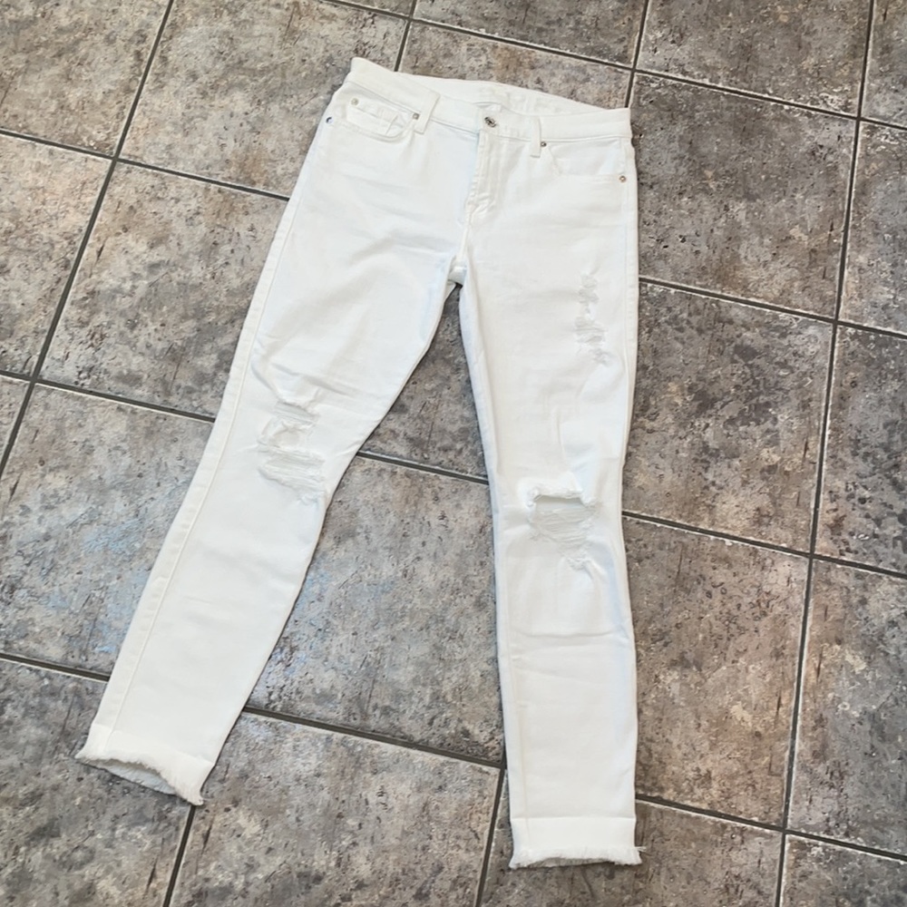 7 for All Mankind Raw Hem Gwenevere Jeans